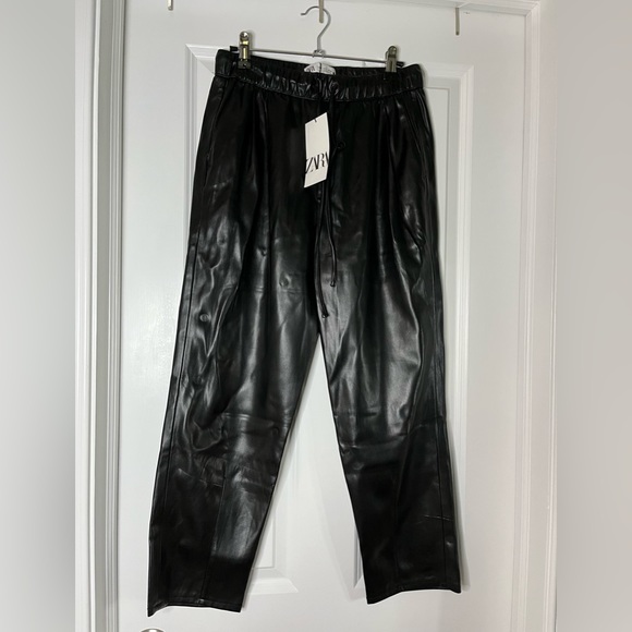 Zara Pants & Jumpsuits Zara Leather Pants Poshmark
